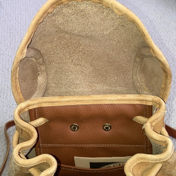 Vintage 90s  Dooney & Bourke Suede Leather Backpack